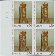 10324 Thematik: Kunst / Art: 1997, France. IMPERFORATE Block Of 4 For The Stamp 6.70fr "The Thumb, Polishe - Other & Unclassified