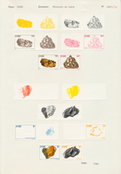10373 Thematik: Mineralien / Minerals: 1983, ZAIRE: Mineralien (Malachit, Quarz, Gold Etc.) Zwei Offiziell - Mineralien