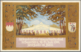 10376 Thematik: Musik / Music: 1914, Bavaria. Private Picture Postcard 5pf Hupp. Showing "Fränkisches Säng - Musique