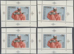 10379 Thematik: Musik / Music: 1962, Guinea. Lot Containing 1 Artist's Drawing, 4 Margined, Perforated, St - Musik