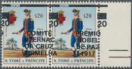 10395 Thematik: Nobelpreis / Nobel Prize: 1978, SAO TOME E PRINCIPE: Soldier 0.20esc. Horiz. Pair From Rig - Altri & Non Classificati