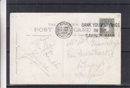 Irlande - Carte Postale De 1949 - Oblit Baile Atha Cliath - Exp Vers Antwerpen - Pub Pour La Banque - Briefe U. Dokumente