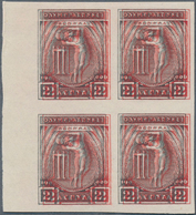 10410 Thematik: Olympische Spiele / Olympic Games: 1906, 2 Lepta Discus Thrower, Mnh Block Of Four From Le - Autres & Non Classés