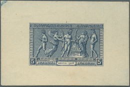 10421 Thematik: Olympische Spiele / Olympic Games: 1906, Greece For Athene 1906. Olympic Stamp "5dr Sacred - Autres & Non Classés