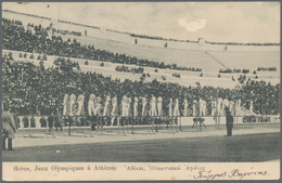 10427 Thematik: Olympische Spiele / Olympic Games: 1906, Griechenland Für Athen. Lot Von 1 AK "Grèce, Jeux - Sonstige & Ohne Zuordnung