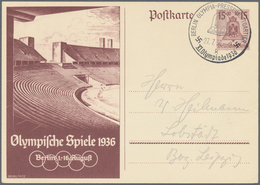 10457 Thematik: Olympische Spiele / Olympic Games: 1936, "BERLIN  OLYMPIA  PRESSEHAUPTQARTIER  K, 27.7.36" - Altri & Non Classificati