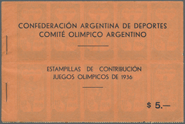 10467 Thematik: Olympische Spiele / Olympic Games: 1936: Argentinien Orginalheft "Confederacion Argentina - Autres & Non Classés