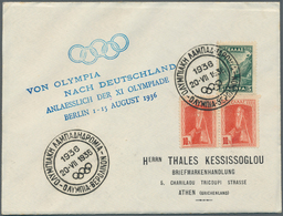 10494 Thematik: Olympische Spiele / Olympic Games: 1936, Austria/Greece For Berlin. Torch Relay. Lot Conta - Autres & Non Classés