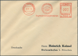 10495 Thematik: Olympische Spiele / Olympic Games: Deutsches Reich Absenderfreistempel 3 Pf. GARMISCH - PA - Autres & Non Classés