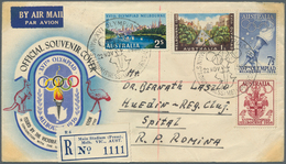 10523 Thematik: Olympische Spiele / Olympic Games: 1956, Mebourne. Lot With An Australian Olympic Cover Wi - Sonstige & Ohne Zuordnung