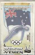 10550 Thematik: Olympische Spiele / Olympic Games: 1968, Yemen (Kingdom). Artist's Drawing For The Eighth - Sonstige & Ohne Zuordnung