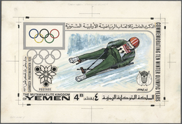 10559 Thematik: Olympische Spiele / Olympic Games: 1968, Yemen (Kingdom). Artist's Drawing For The 4B Valu - Sonstige & Ohne Zuordnung