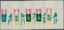 10573 Thematik: Olympische Spiele / Olympic Games: 1969, MEXICO '68 - 10 Items; Guinea, Single Die Proofs - Sonstige & Ohne Zuordnung