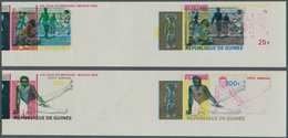 10574 Thematik: Olympische Spiele / Olympic Games: 1969, MEXICO '68 - 4 Items; Guinea, Collective Single D - Autres & Non Classés