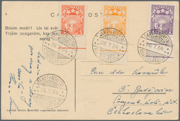 10664 Thematik: Pfadfinder / Boy Scouts: 1934, Latvia, 1 S Violet, 2 S Orange And 3 S Red-orange, Each Sta - Autres & Non Classés