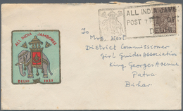 10665A Thematik: Pfadfinder / Boy Scouts: 1937, India. Cover Bearing On The Front Side Colored Imprint "ALL - Autres & Non Classés