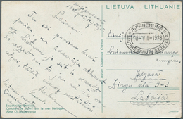 10666 Thematik: Pfadfinder / Boy Scouts: 1938, Lithuania. Rare Legitimate Picture Postcard With Special Sc - Sonstige & Ohne Zuordnung