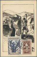 10669 Thematik: Pfadfinder / Boy Scouts: 1947 Jamboree In France: Special Postcard With Special French Boy - Autres & Non Classés