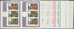 10703 Thematik: Pfadfinder / Boy Scouts: 1983, Aitutaki, 8 Items, Collective, Progressive Plate Proofs Of - Altri & Non Classificati