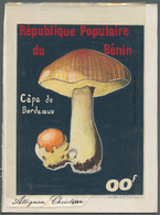 10712 Thematik: Pilze / Mushrooms: 1985, Benin. Artwork For A Value Of The MUSHROOMS Series Showing A Non- - Champignons