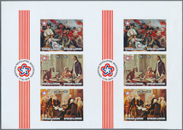 10727 Thematik: Politik / Politics: 1976, Burundi. Collective, Imperforate Proof Sheet Containing 2 Souven - Ohne Zuordnung