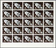 10764 Thematik: Raumfahrt / Astronautics: 1972. Sharjah. Progressive Proof (6 Phases) In Complete Sheets O - Autres & Non Classés