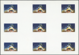 10772 Thematik: Raumfahrt / Astronautics: 1972. Sharjah. Progressive Proof (6 Phases) In Complete Sheets C - Autres & Non Classés