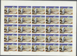 10774 Thematik: Raumfahrt / Astronautics: 1972. Sharjah. Progressive Proof (5 Phases) In Complete Sheets O - Autres & Non Classés