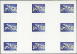 10783 Thematik: Raumfahrt / Astronautics: 1972. Sharjah. Progressive Proof (6 Phases) In Complete Sheets C - Autres & Non Classés