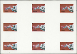 10784 Thematik: Raumfahrt / Astronautics: 1972. Sharjah. Progressive Proof (6 Phases) In Complete Sheets C - Autres & Non Classés