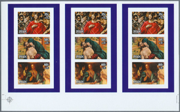 10825 Thematik: Religion / Religion: 1981, Niue. Collective, Imperforate Proof Sheet Containing 3 Souvenir - Sonstige & Ohne Zuordnung