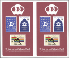 10908 Thematik: Sport / Sport: 1983, MAROKKO: Mediterranean Games In Casablanca Pair Of Miniature Sheets I - Autres & Non Classés