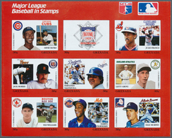 10909 Thematik: Sport-Baseball / Sport-baseball: 1988, GRENADA: Baseball Players Of American Profi League - Baseball