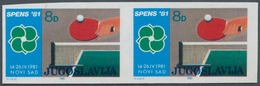 10993 Thematik: Sport-Tischtennis / Sport-table Tennis: 1981, Tischtennis-Weltmeisterschaften In Novi Sad, - Tischtennis