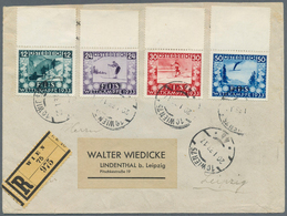 10998 Thematik: Sport-Wintersport / Sport-winter Sports: 1933, Austria. Complete Set "FIS Competitions" (4 - Inverno