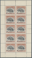 11016 Thematik: Tiere, Fauna / Animals, Fauna: 1892, Liberia. Miniature Sheet Of 10 For $1 Stamp Showing " - Sonstige & Ohne Zuordnung