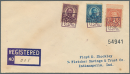 11016B Thematik: Tiere, Fauna / Animals, Fauna: 1930, USA. Fancy Cancellations SQUIRREL Three Times Very Cl - Sonstige & Ohne Zuordnung