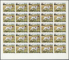 11067 Thematik: Tiere-Hunde / Animals-dogs: 1972. Sharjah. Progressive Proof (8 Phases) In Complete Sheets - Cani