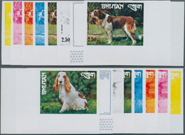 11069 Thematik: Tiere-Hunde / Animals-dogs: 1973, BHUTAN: Dogs Of The World Complete Set Of Eight Values E - Cani