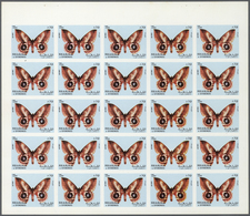 11120 Thematik: Tiere-Schmetterlinge / Animals-butterflies: 1972. Sharjah. Progressive Proof (7 Phases) In - Schmetterlinge