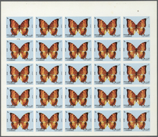 11121 Thematik: Tiere-Schmetterlinge / Animals-butterflies: 1972. Sharjah. Progressive Proof (5 Phases) In - Farfalle
