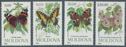 11126 Thematik: Tiere-Schmetterlinge / Animals-butterflies: 1993, MOLDOVA: Butterflies Set Of Four In IMPE - Papillons