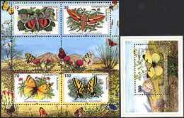 11128 Thematik: Tiere-Schmetterlinge / Animals-butterflies: 1998, TAJIKISTAN: Native BUTTERFLIES Set Of Fo - Papillons