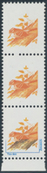 11151 Thematik: Tiere-Vögel / Animals-birds: BRASIL : Bird Vertical Strip Of Three, Blue Frame Print And V - Sonstige & Ohne Zuordnung