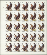 11152 Thematik: Tiere-Vögel / Animals-birds: 1972. Sharjah. Progressive Proof (6 Phases) In Complete Sheet - Altri & Non Classificati