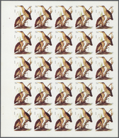 11154 Thematik: Tiere-Vögel / Animals-birds: 1972. Sharjah. Progressive Proof (5 Phases) In Complete Sheet - Altri & Non Classificati