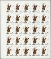 11156 Thematik: Tiere-Vögel / Animals-birds: 1972. Sharjah. Progressive Proof (6 Phases) In Complete Sheet - Sonstige & Ohne Zuordnung