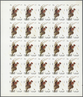 11156 Thematik: Tiere-Vögel / Animals-birds: 1972. Sharjah. Progressive Proof (6 Phases) In Complete Sheet - Autres & Non Classés