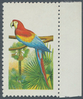 11163 Thematik: Tiere-Vögel / Animals-birds: Brasil 1973, 1,00 C. Scarlet Macaw Missing Value Imprint, Min - Sonstige & Ohne Zuordnung