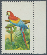 11163 Thematik: Tiere-Vögel / Animals-birds: Brasil 1973, 1,00 C. Scarlet Macaw Missing Value Imprint, Min - Autres & Non Classés